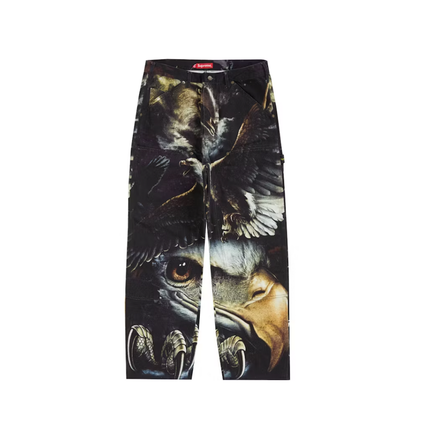 Supreme Eagle Double Knee Denim Painter Pant Black [USED] - 34 (Used)