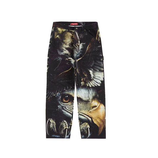 Supreme Eagle Double Knee Denim Painter Pant Black [USED] - 34 (Used)
