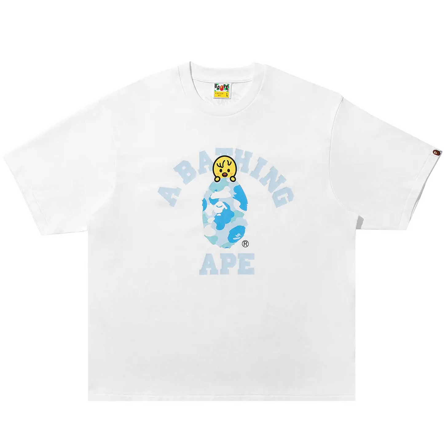 BAPE x Stray Kids Bbokari College Tee White [USED] - XL (Used)