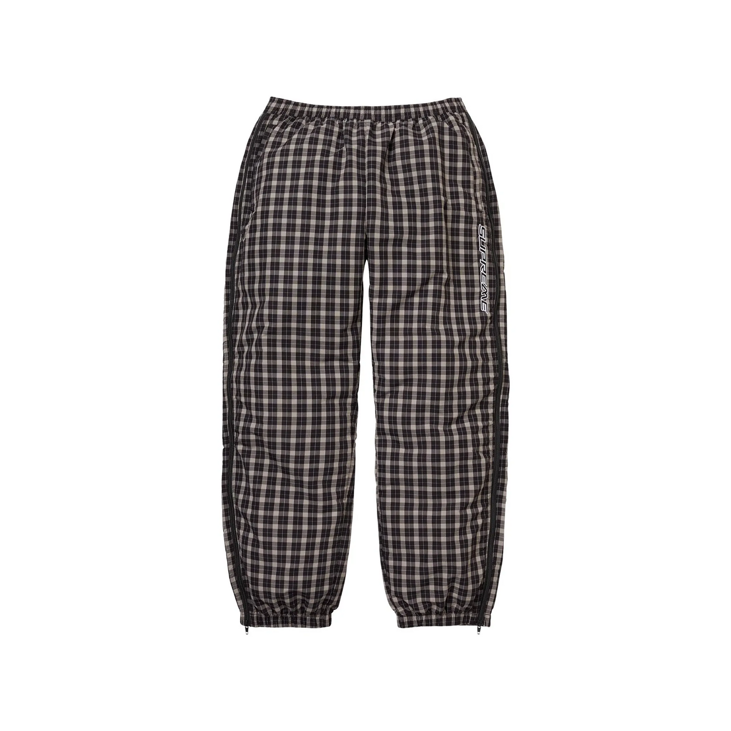 Supreme Plaid Warm Up Pant Black