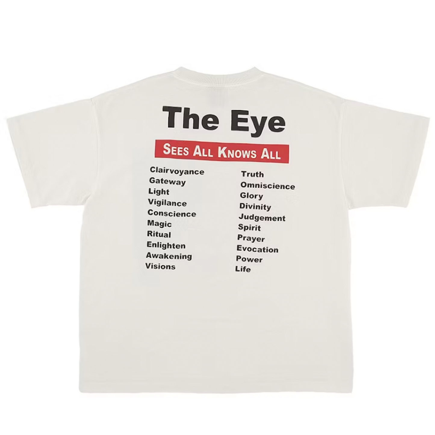 Saint Michael Eye T-shirt White [USED] - M (Used)