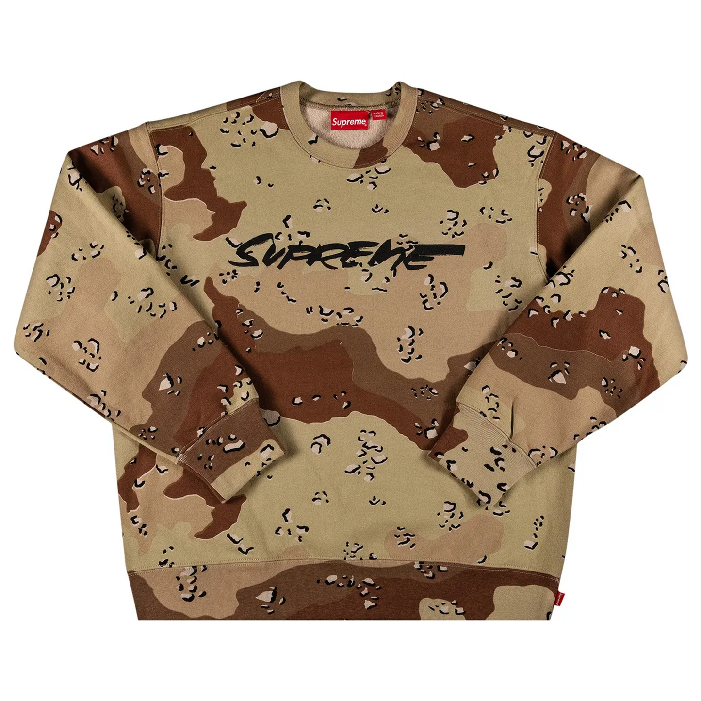Supreme Futura Logo Crewneck Chocolate Chip Camo [USED] - L (Used)