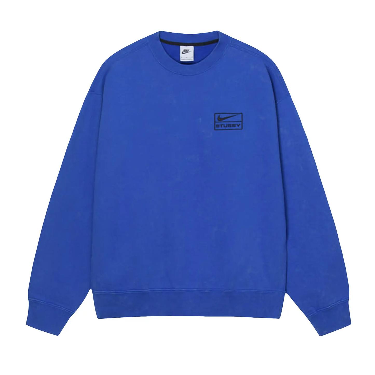 Nike x Stussy Acid Wash Crew Fleece Blue [USED] - S (Used)