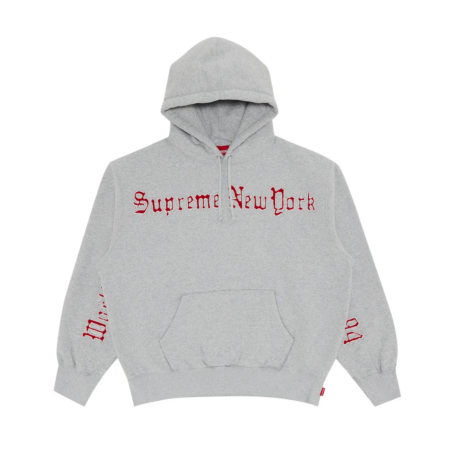 Supreme Contrast Cutout Hooded Sweatshirt Grey [USED] - XL (Used)