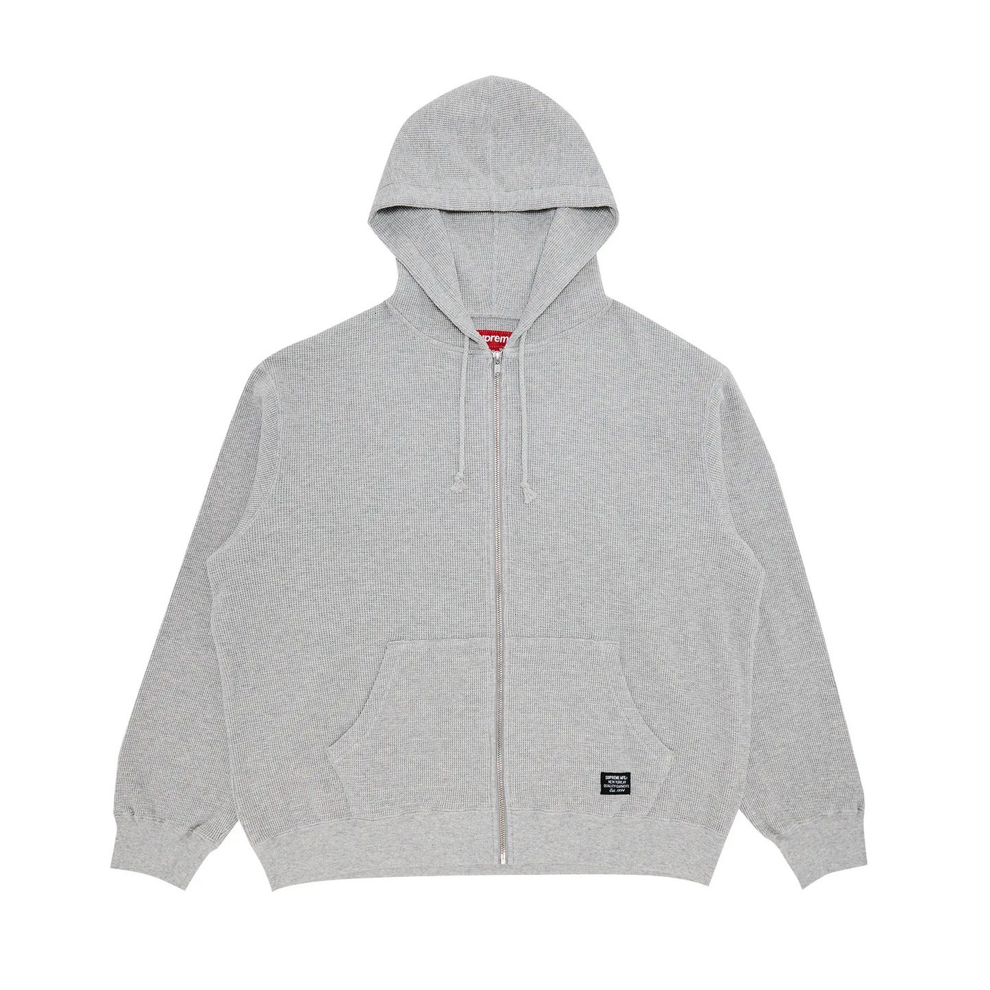 Supreme Hooded Zip Up Thermal (SS25) Heather Grey [USED] - M (Used)