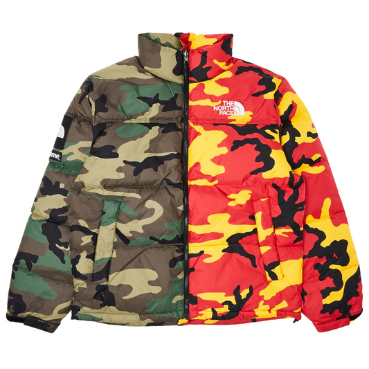 Supreme The North Face Split Nuptse Jacket Camo [USED] - L (Used)
