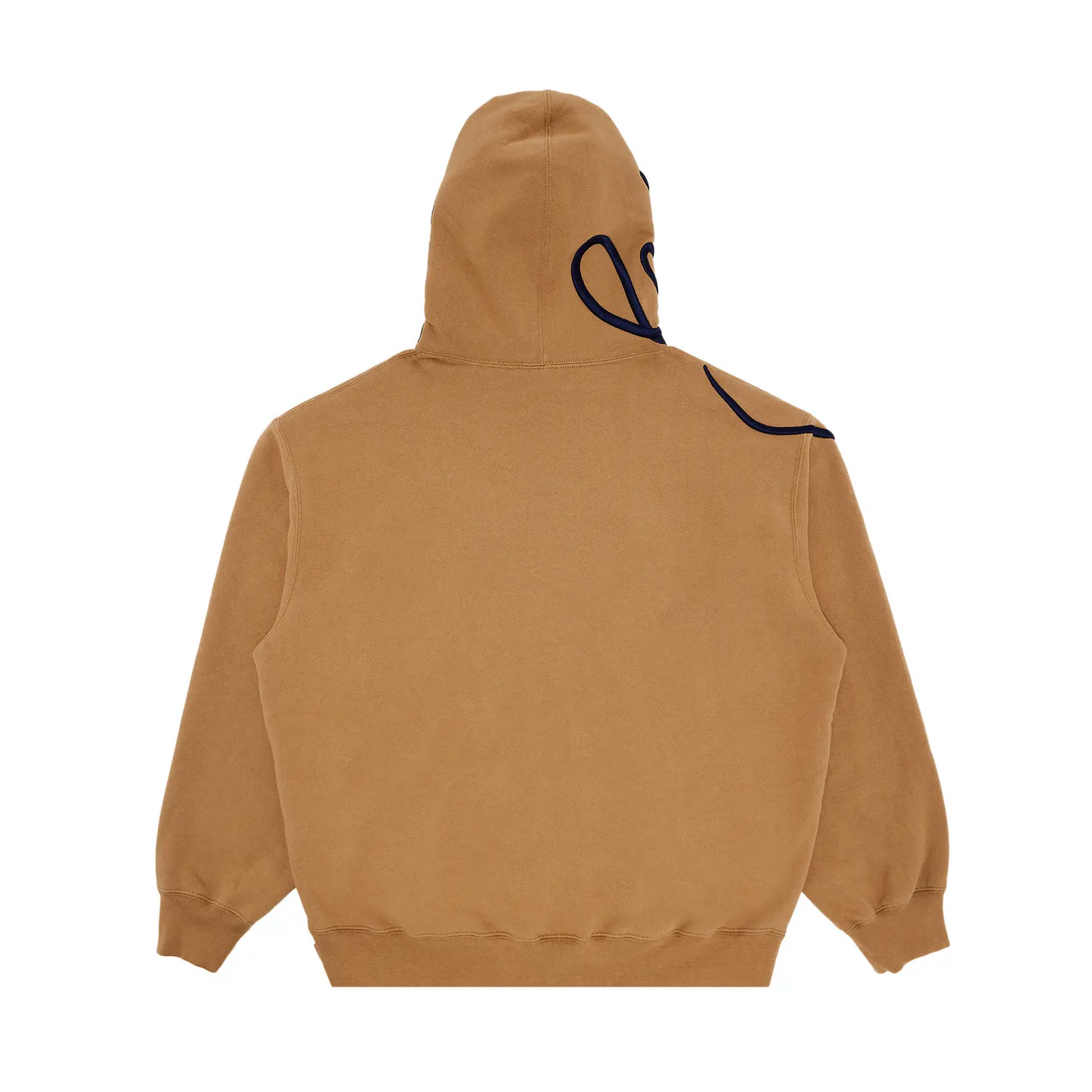Supreme Shoulder Script Hooded Sweatshirt Brown