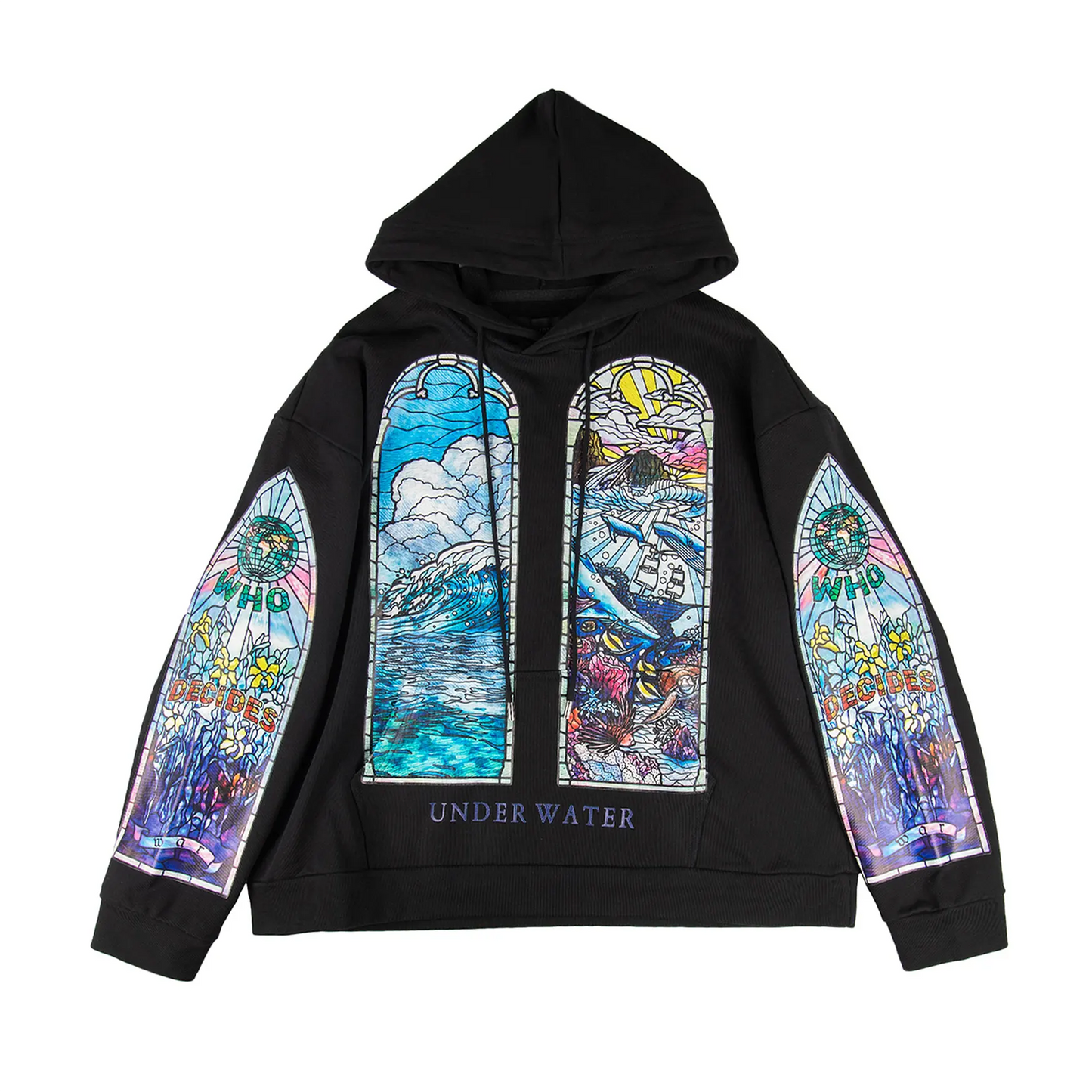 Who Decides War Sandy Lane Hooded Pullover Coal