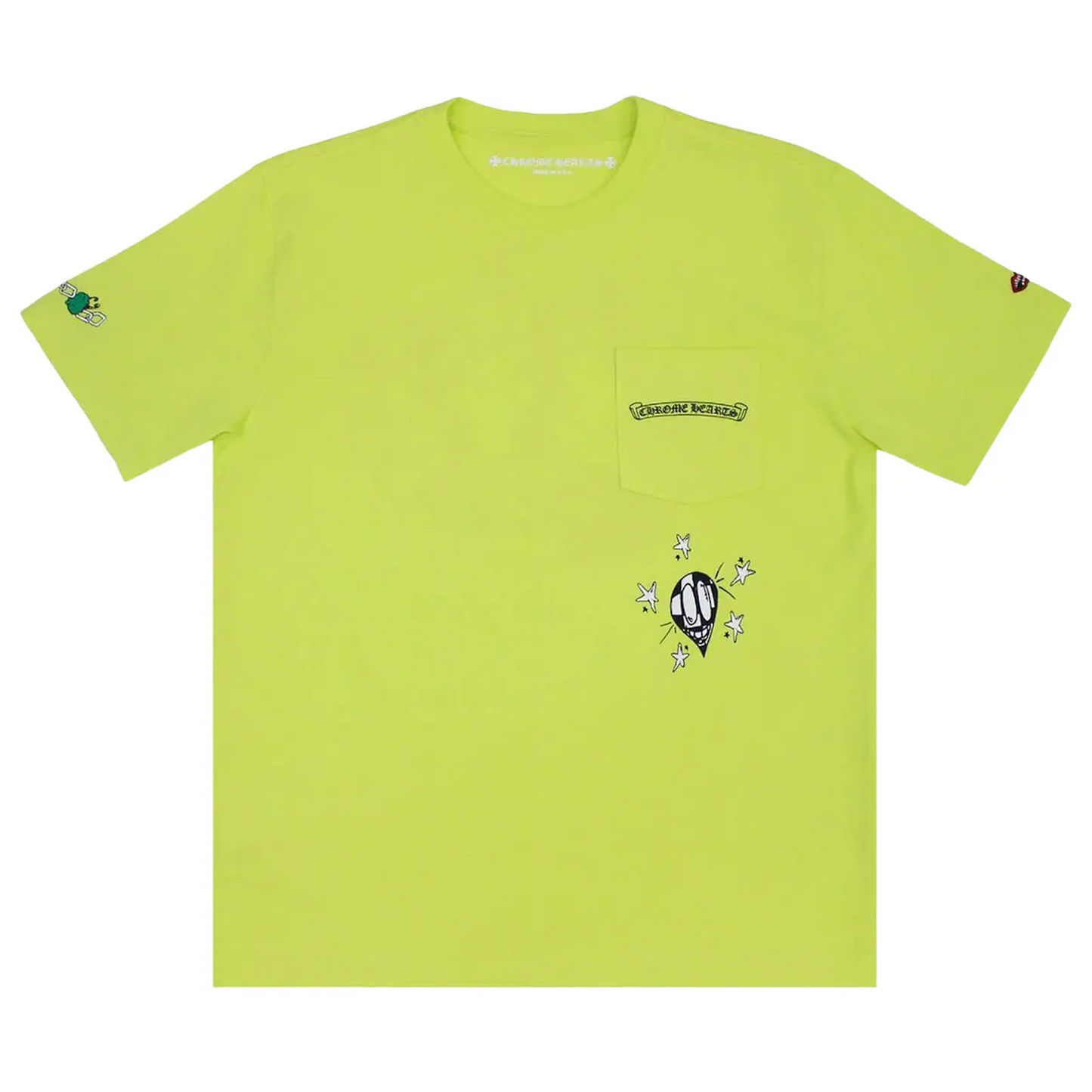 Chrome Hearts Matty Boy Link T-shirt Lime Green [USED] - L (Used)