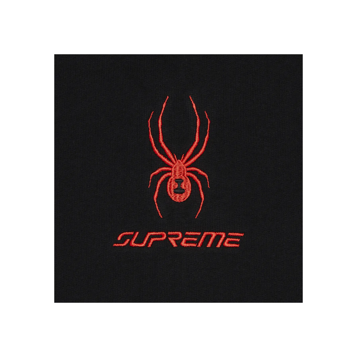 Supreme Spyder Zip Up Hooded Sweatshirt Black [USED] - M (Used2)