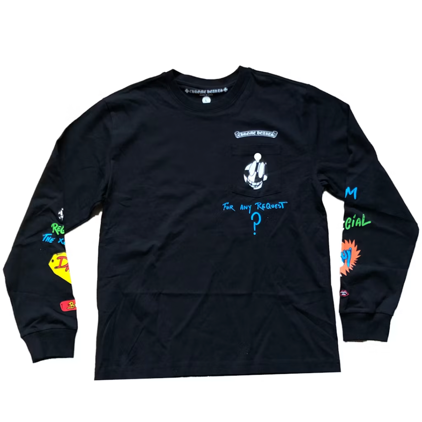 Chrome Hearts Matty Boy Sex Records Link L/S T-shirt Black [USED] - M (Used)