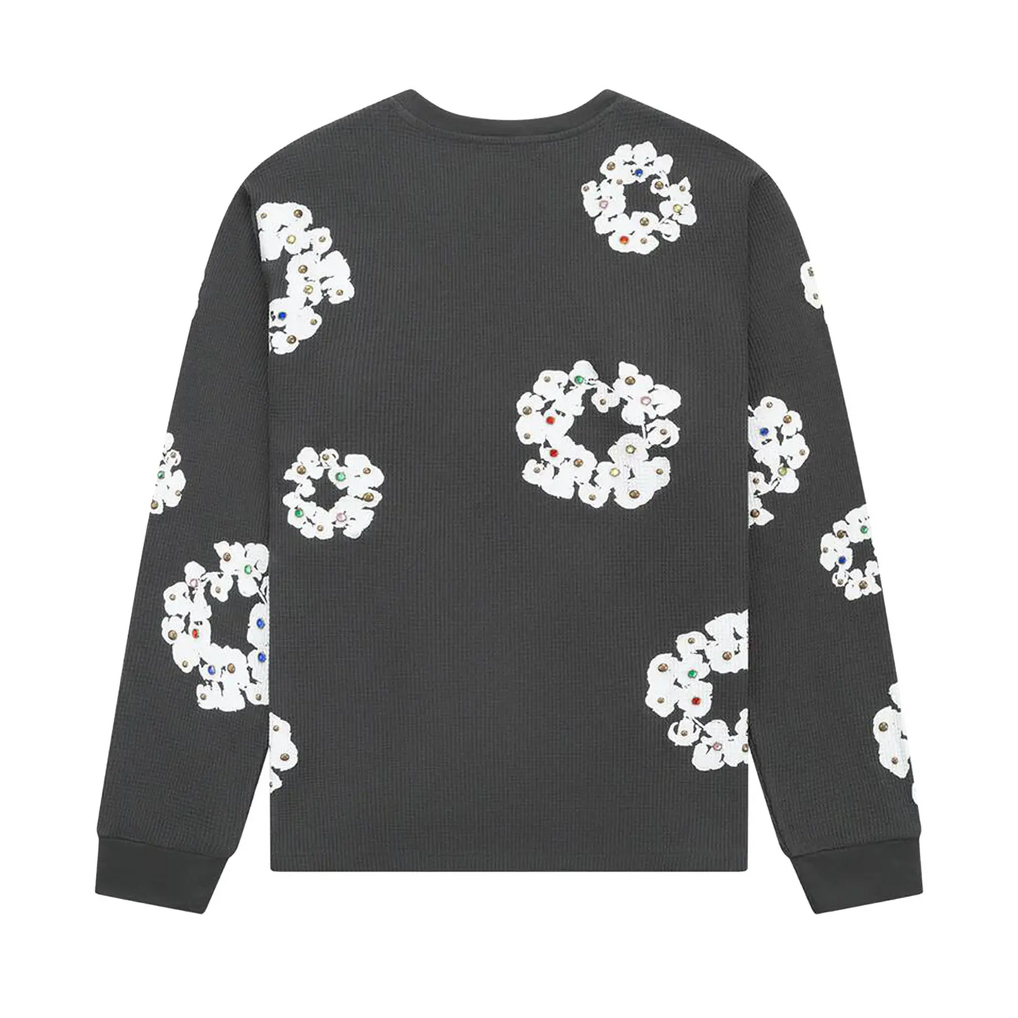 Denim Tears Rhinestone Cotton Wreath Thermal Vintage Black