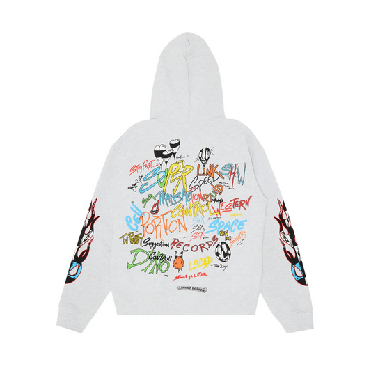 Chrome Hearts Matty Boy Brain Hoodie Heather Grey [USED] - M (Used)