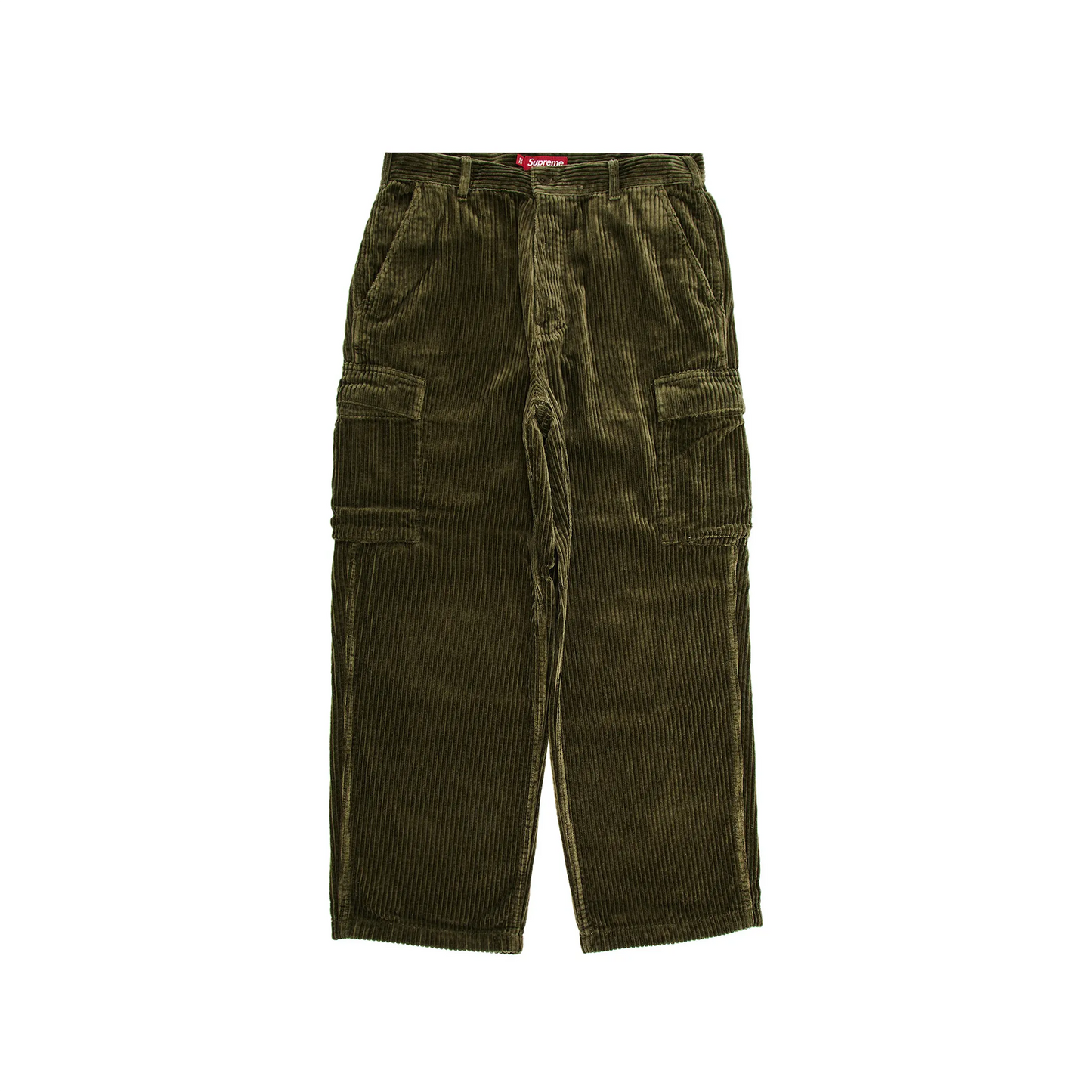 Supreme Wide Wale Corduroy Cargo Pant (FW24) Olive [USED] - 34 (Used)