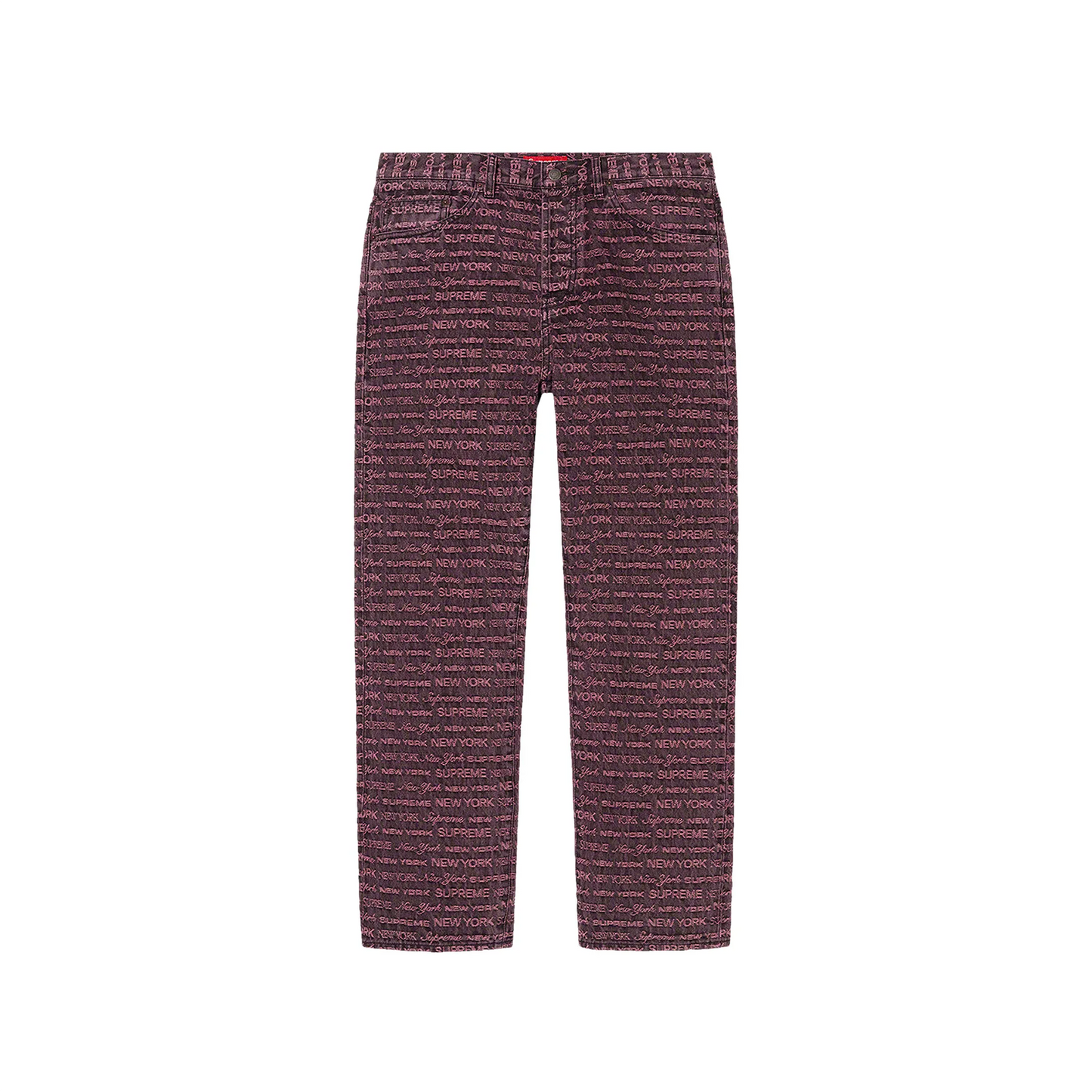 Supreme Multi Type Jacquard Regular Jean Purple [USED] - 38 (Used)