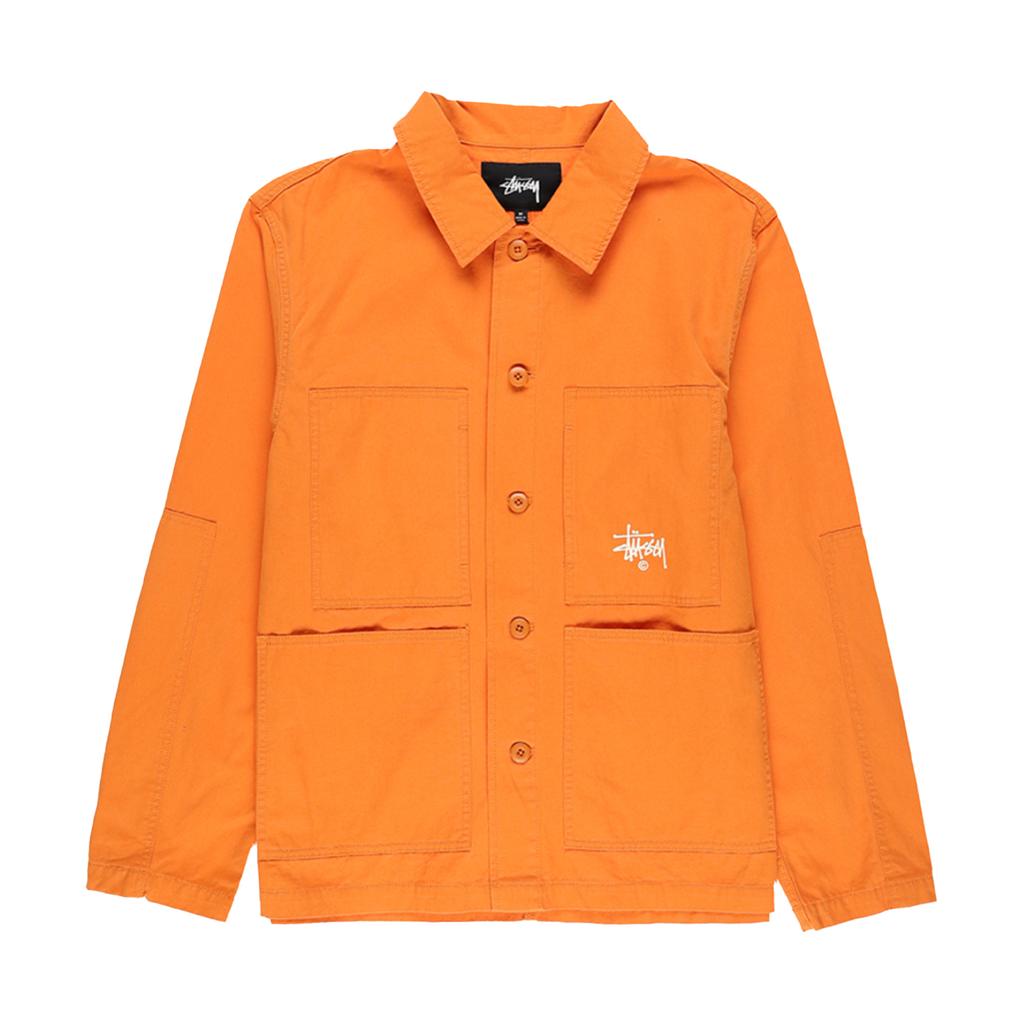 STUSSY Torque Shirt Jacket In Orange [USED] - S (Used)