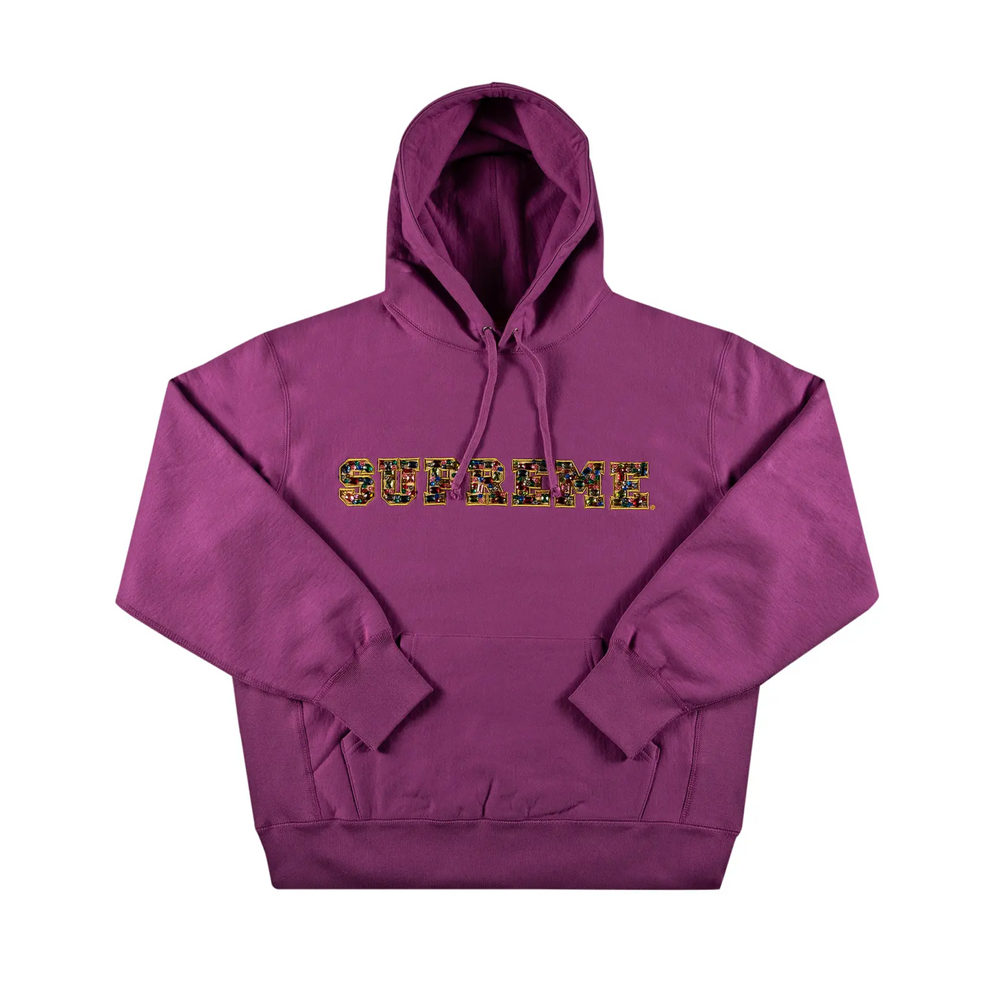 Supreme Jewels Hooded Sweatshirt (FW20) Bright Purple [USED] - L (Used)