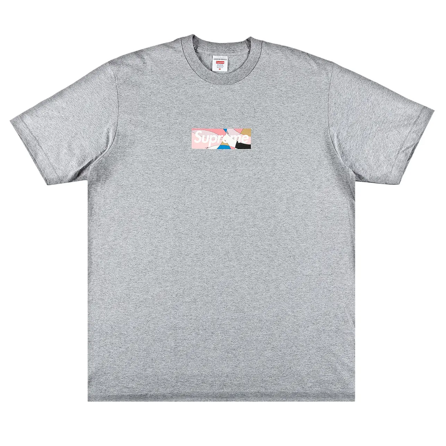 Supreme Emilio Pucci Box Logo Tee Heather Grey/Dusty Pink [USED] - L (Used)