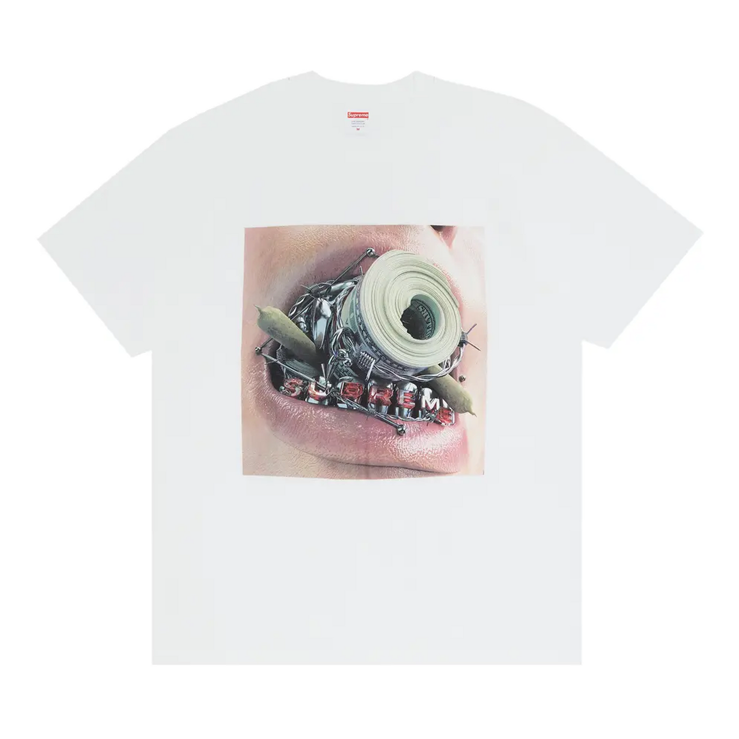 Supreme Braces Tee White [USED] - M (Used)