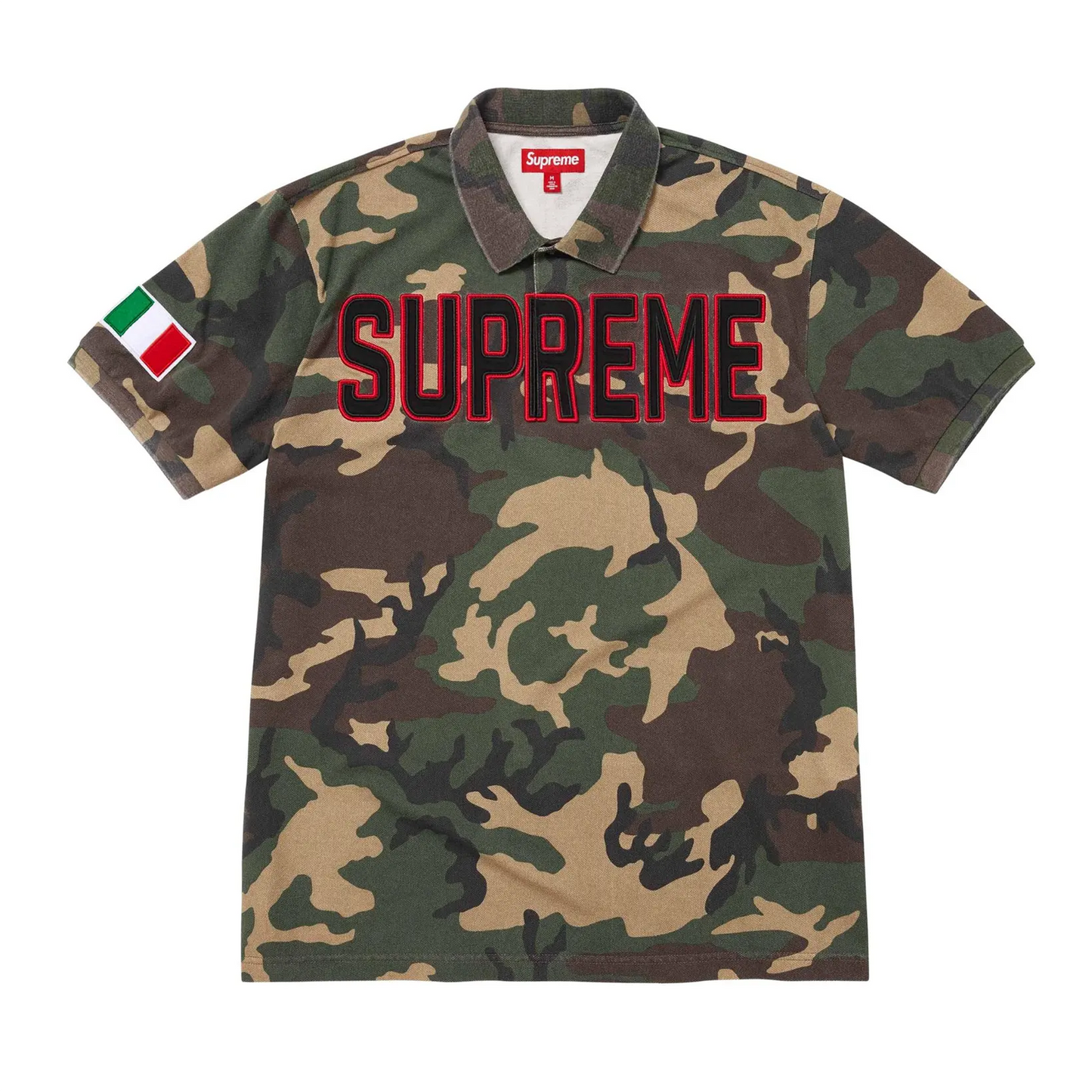 Supreme Twill Appliqué Polo Woodland Camo