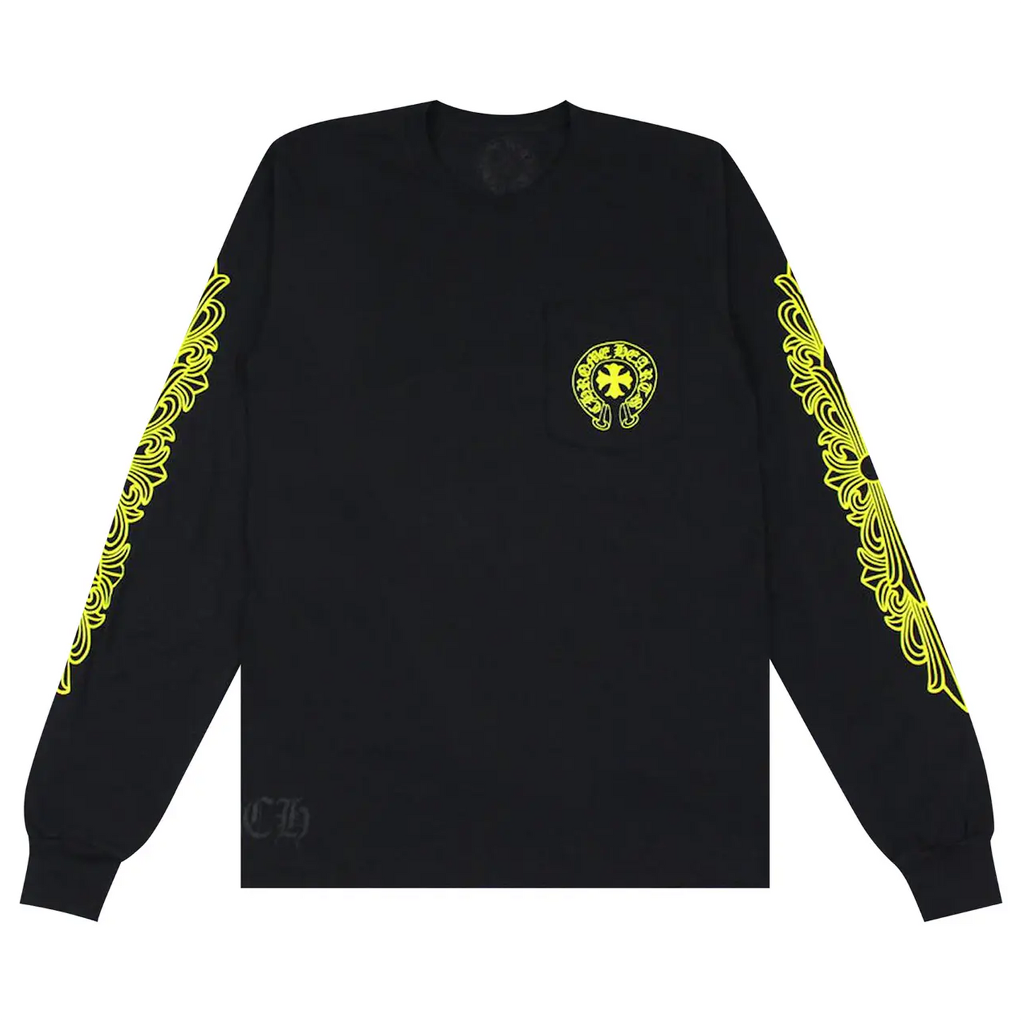 Chrome Hearts Made in Hollywood L/S T-shirt Black/Yellow