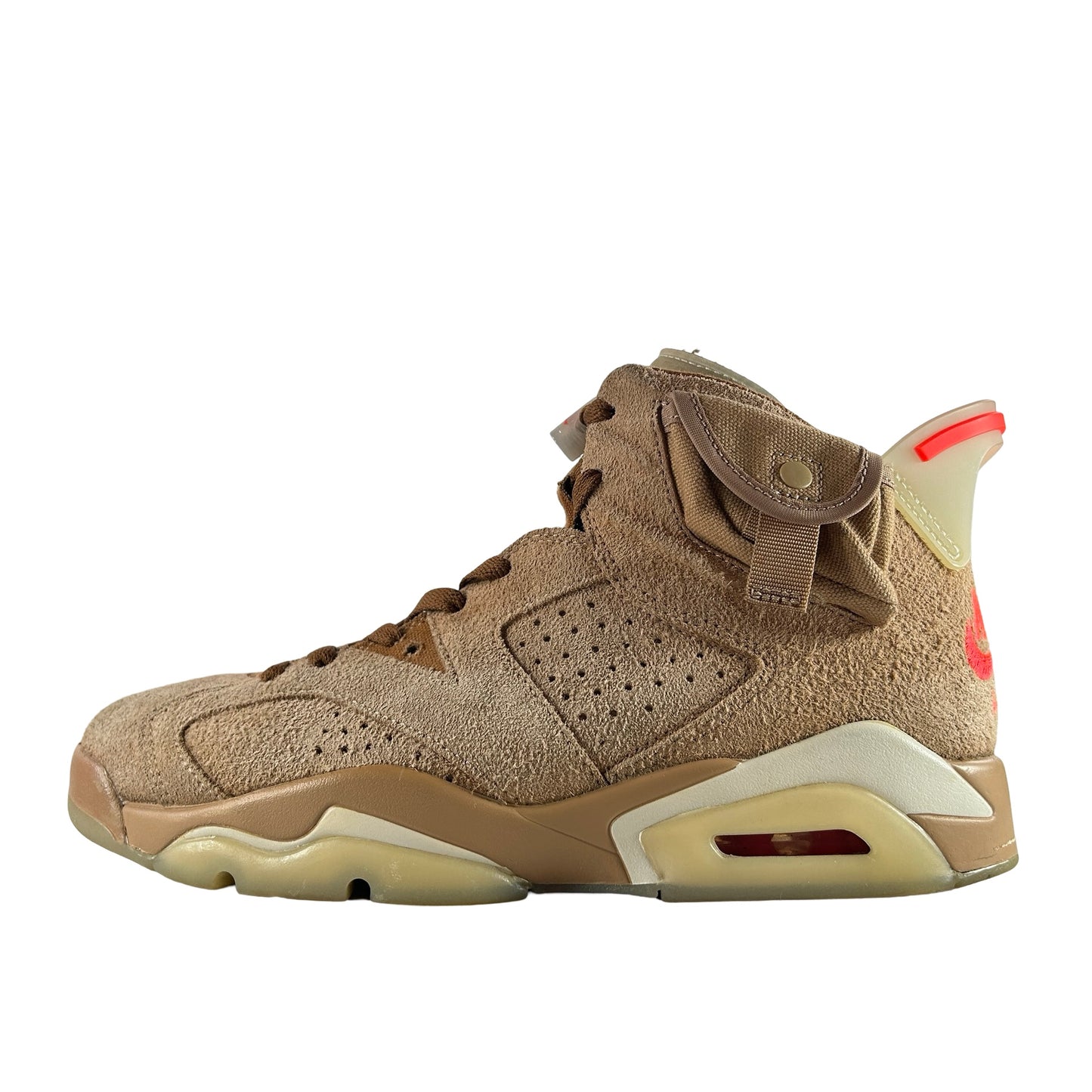 DH0690 200 Jordan 6 Retro Travis Scott British Khaki [USED] - 8 M (Used)
