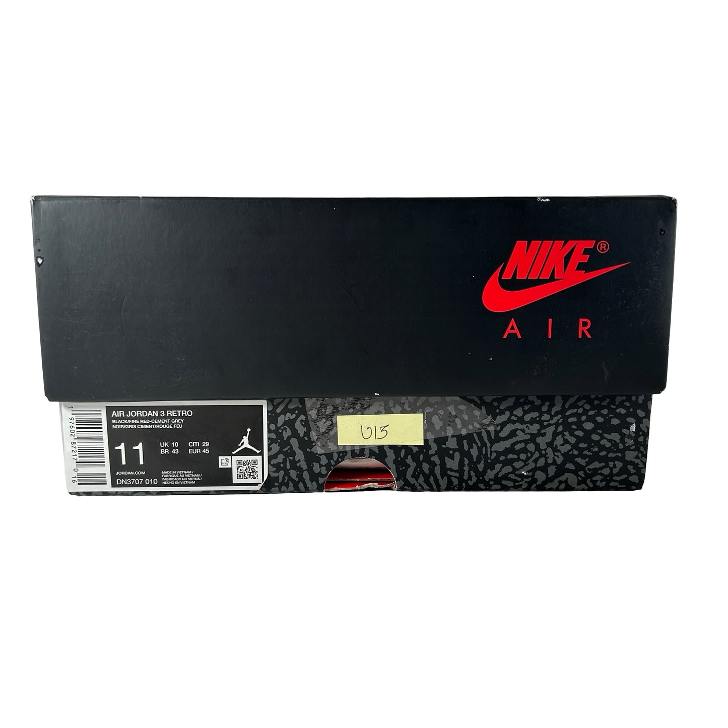 DN3707 010 Jordan 3 Retro OG Black Cement (2024) [USED] - 11 M (Used15)