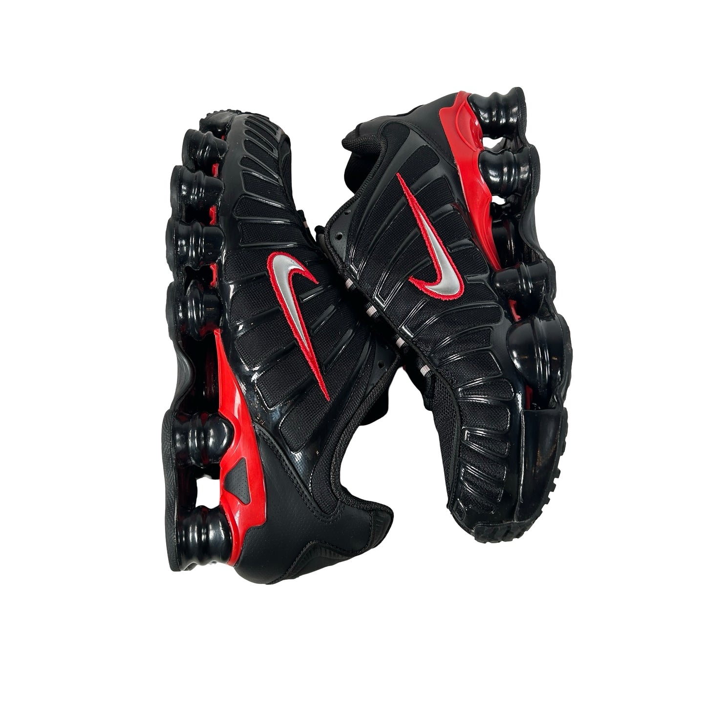 CN0151 003 Nike Shox TL Black University Red [USED] - 9.5 M (Used)
