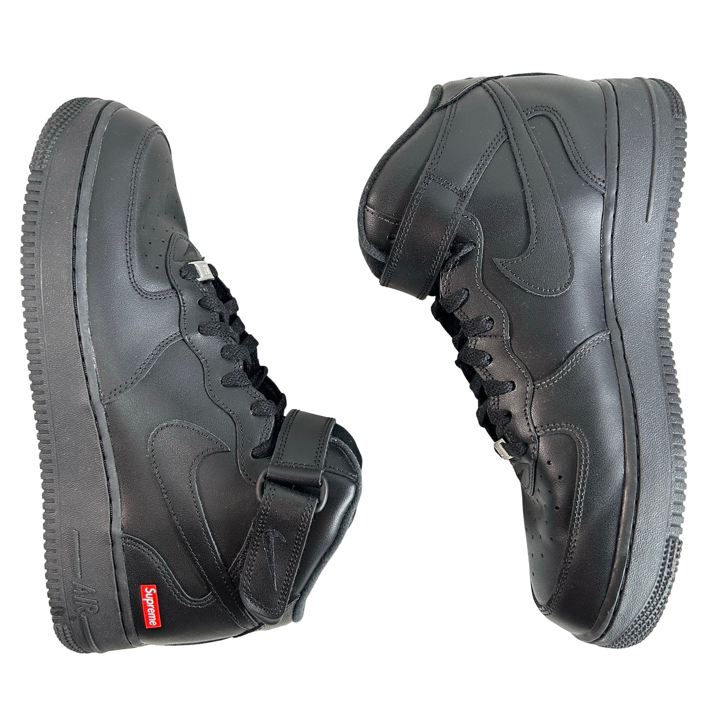 FZ8784 001 Nike Air Force 1 Mid Supreme Black [USED] - 9.5 M (Used) (Replace Box)