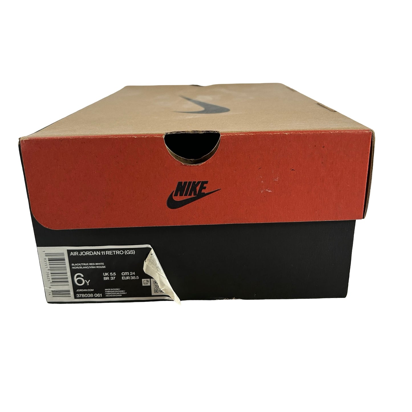 378038 061 Jordan 11 Retro Playoffs Bred (2019) (GS) [USED] - 6 Y (Used)