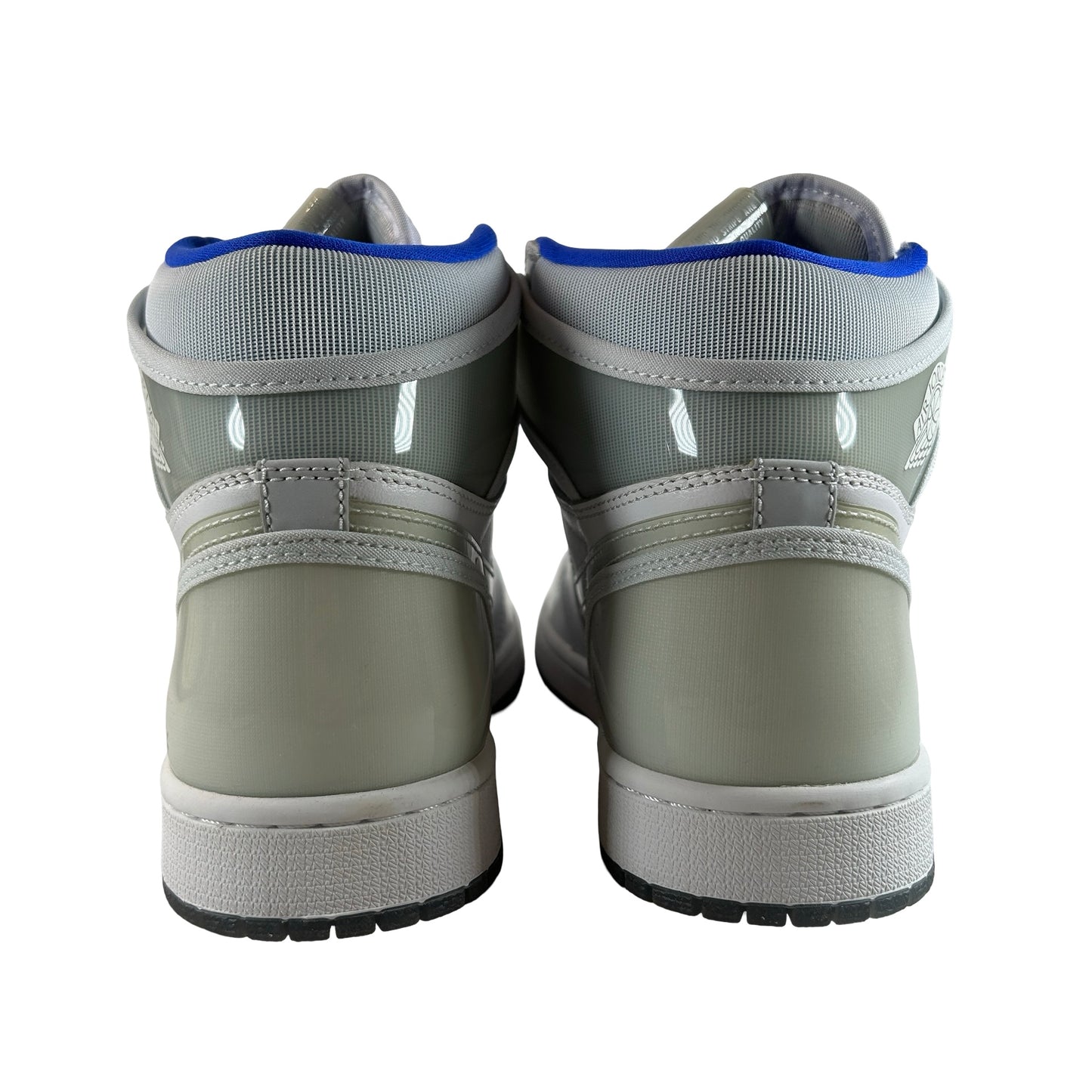 CK6637 104 Jordan 1 Retro High Zoom White Racer Blue - 9 M (Yellowing) (No Box)