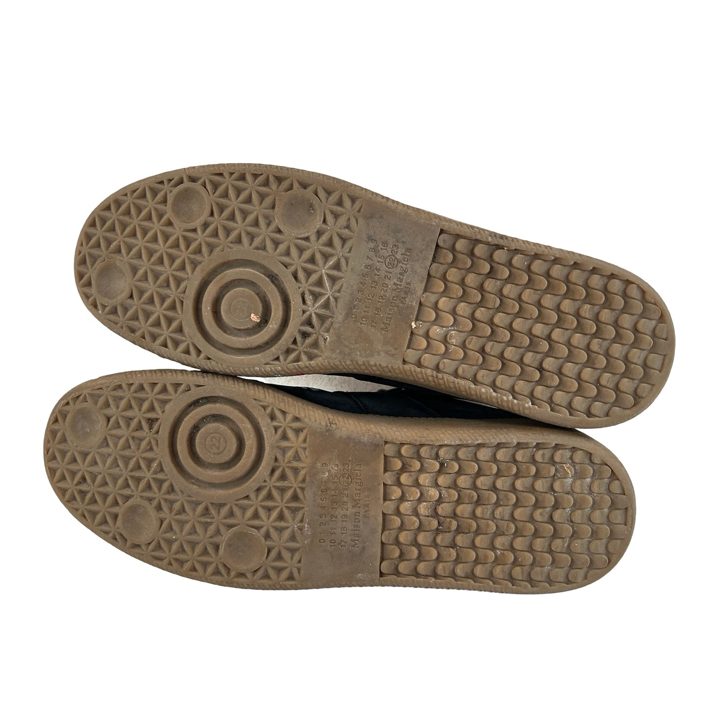 S57WS0240P1892963 Maison Margiela Paint Replica German Army Trainer (GAT) Black [USED] - 41 EU (Used)