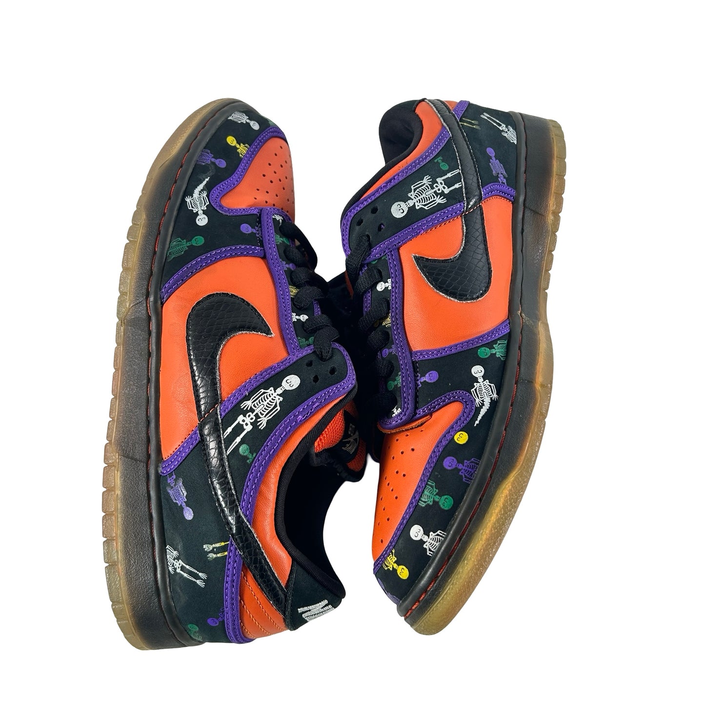 313170 801 Nike SB Dunk Low Day of the Dead [USED] - 10.5 M (Used) (No Box) (Replacement Left Insole)