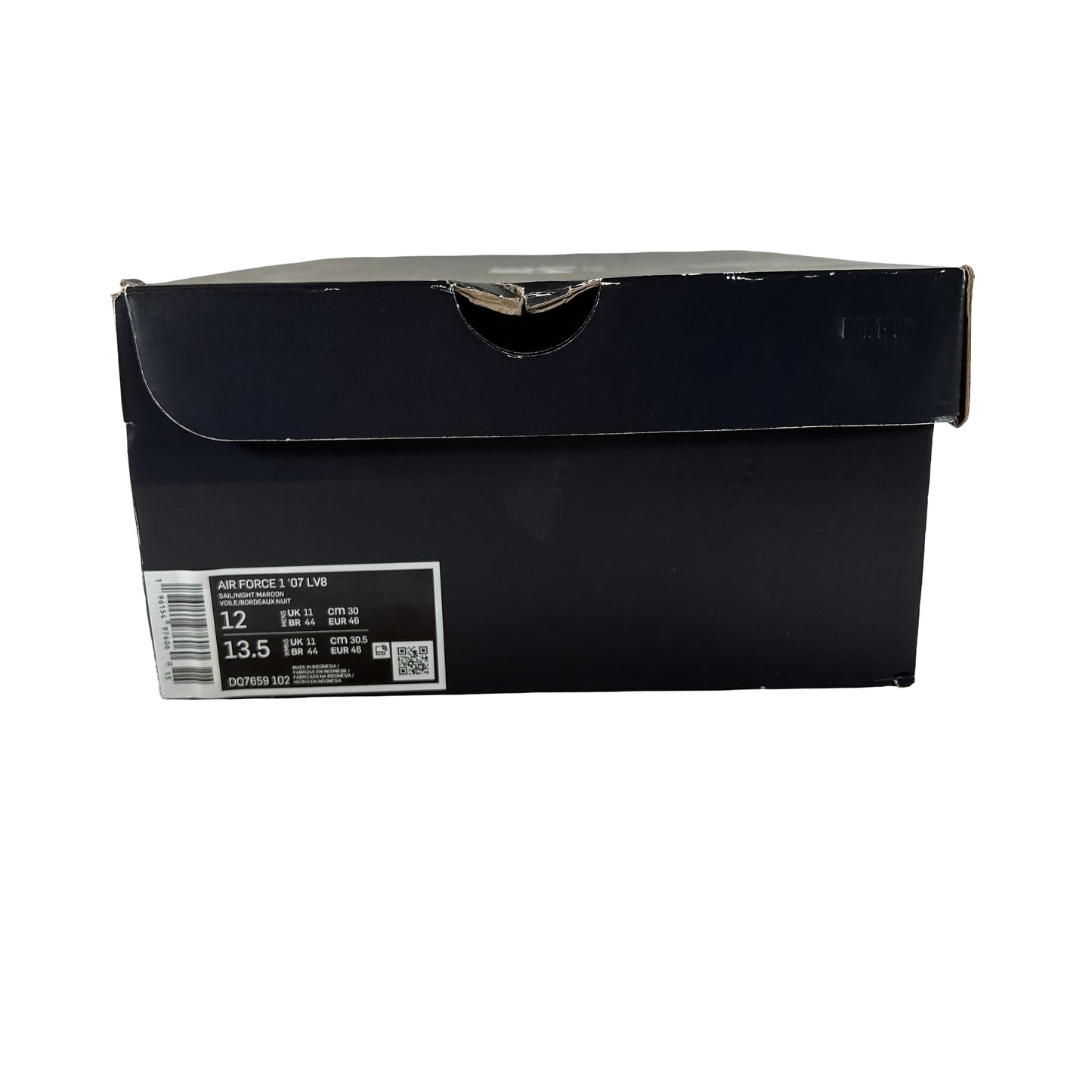 DQ7659 102 Nike Air Force 1 Low College Pack Night Maroon [USED] - 12 M (Used)