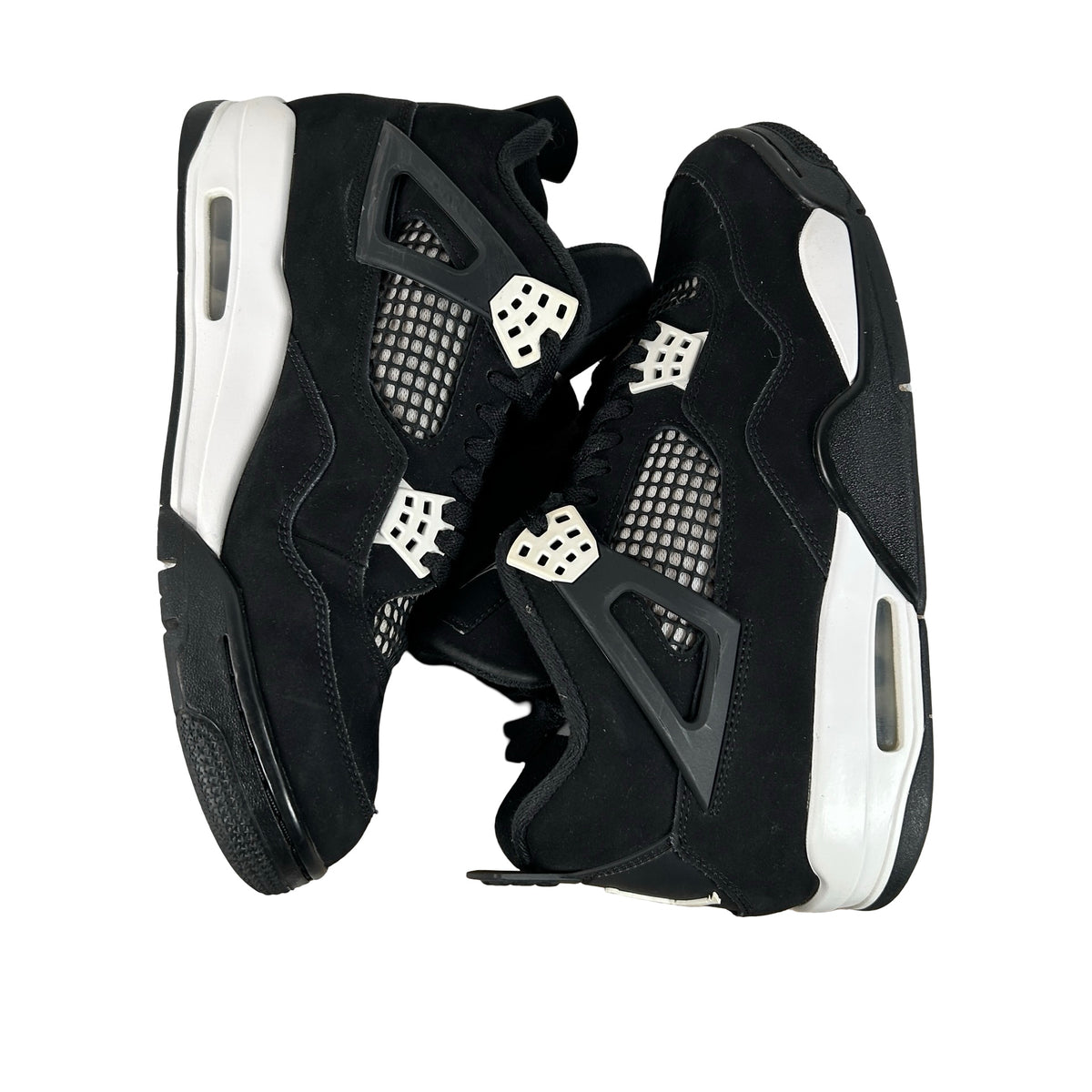 FQ8138 001  Jordan 4 Retro White Thunder [USED] - 10 M (Used13)