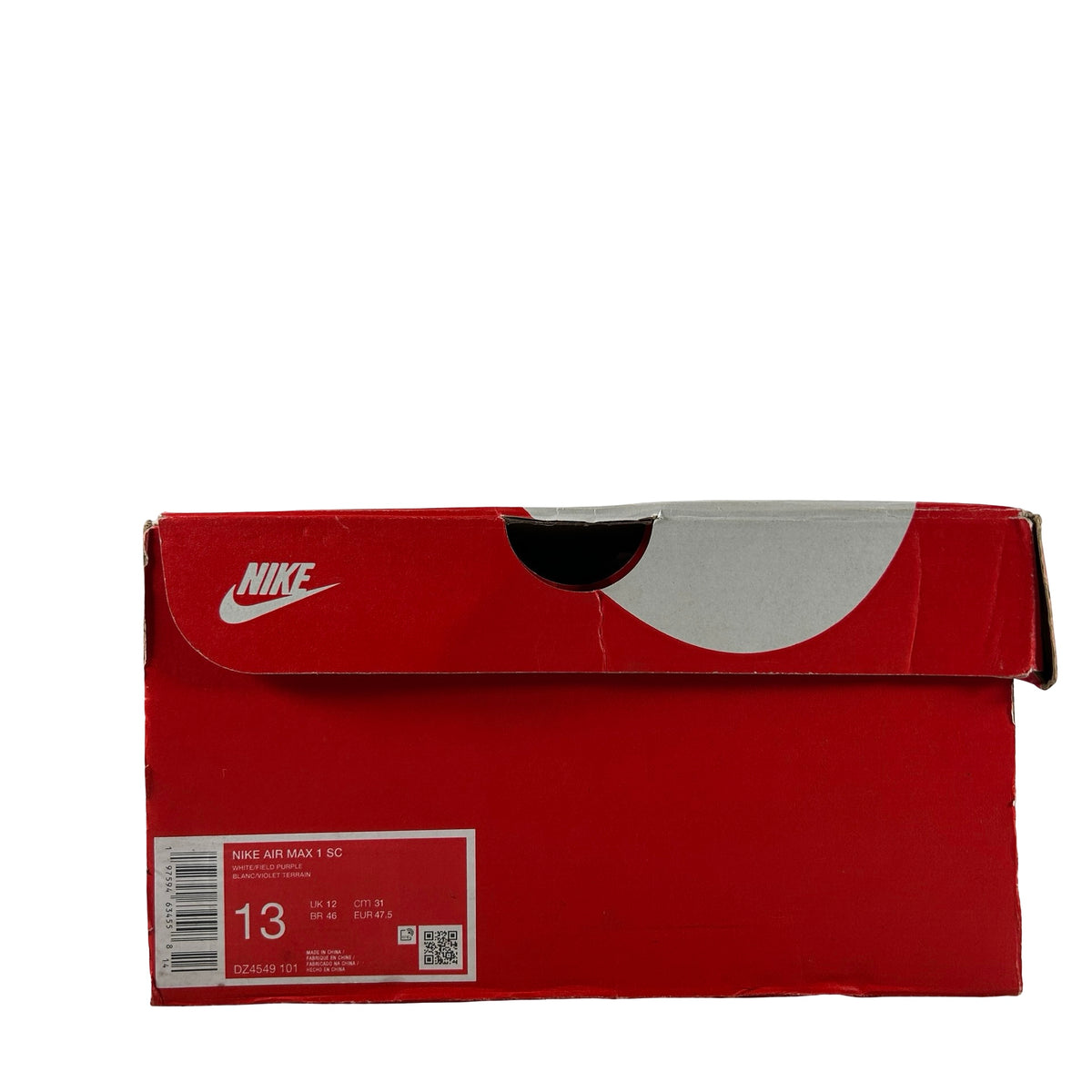 DZ4549 101 Nike Air Max 1 SC Field Purple [USED] - 13 M (Used)