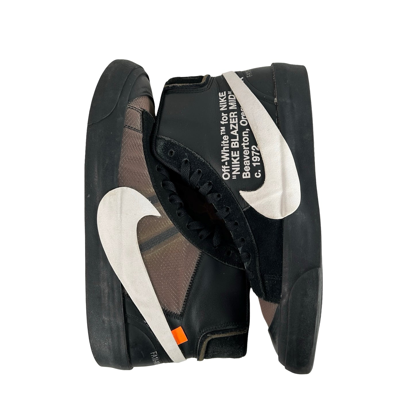 AA3832 001 Nike Blazer Off-White Black [USED] - 10 M (Used) (No Box)