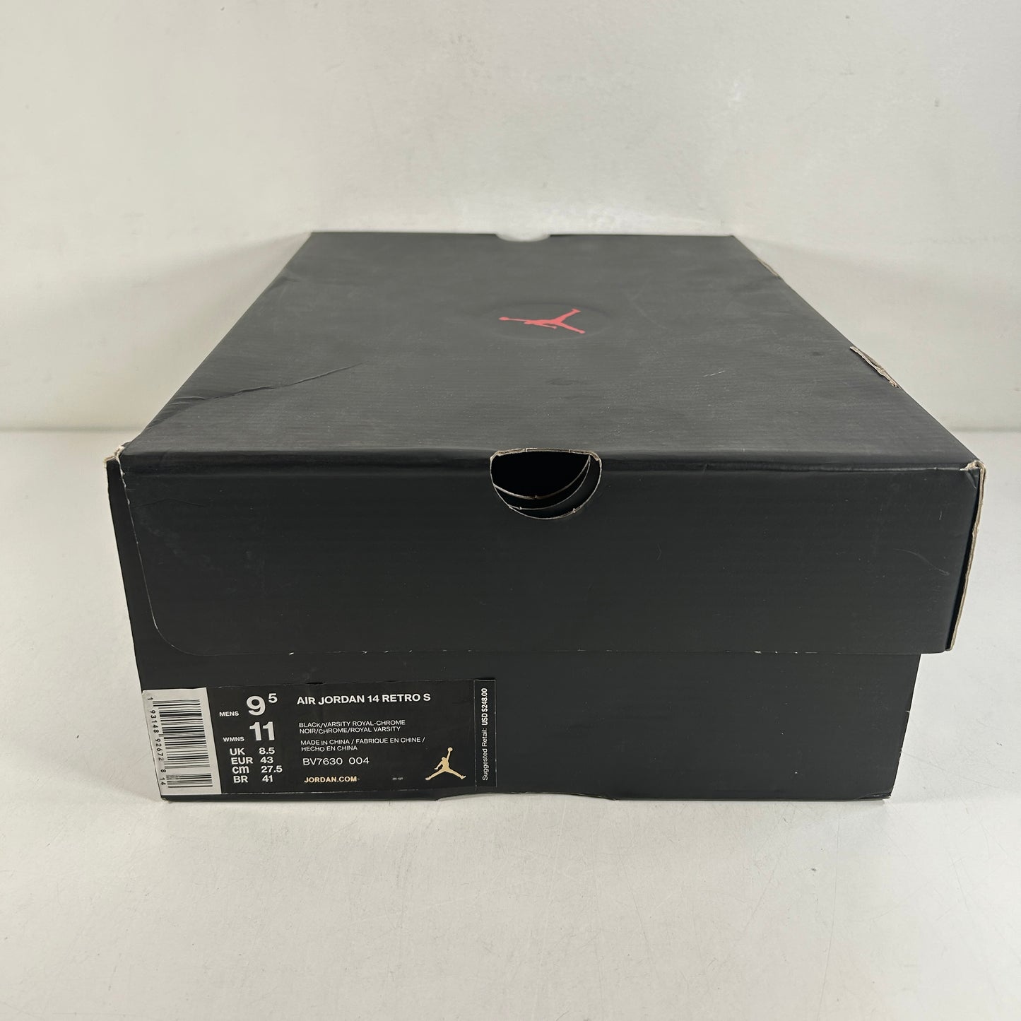 BV7630 004 Jordan 14 Retro Supreme Black [USED] - 9.5 M (Used)