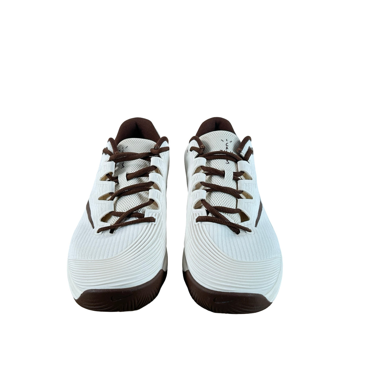 JJ2180 100 Nike Court Air Zoom Vapor 12 HC Travis Scott Pale Ivory [USED] - 9.5 M (Used) (No Box)