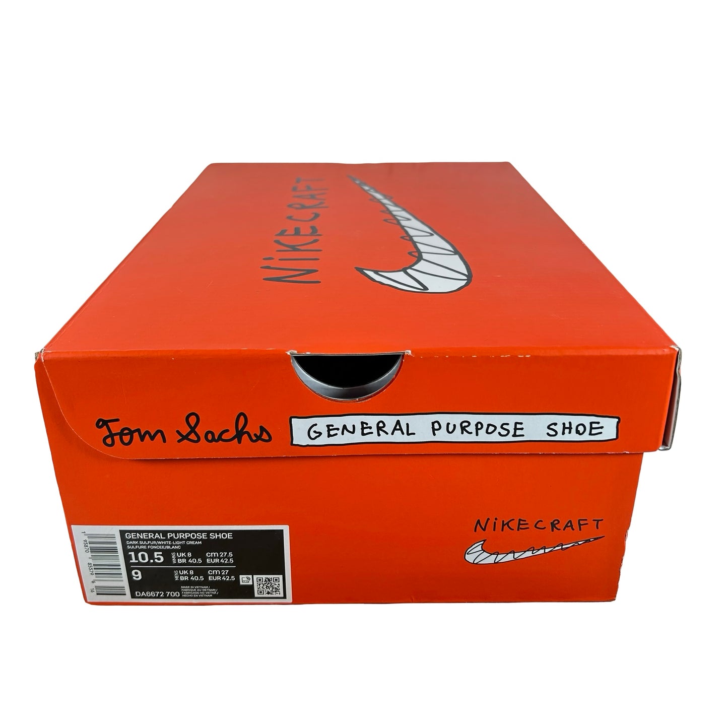DA6672 700 NikeCraft GPS Tom Sachs Archive Dark Sulfur [USED] - 10.5 W (Used)