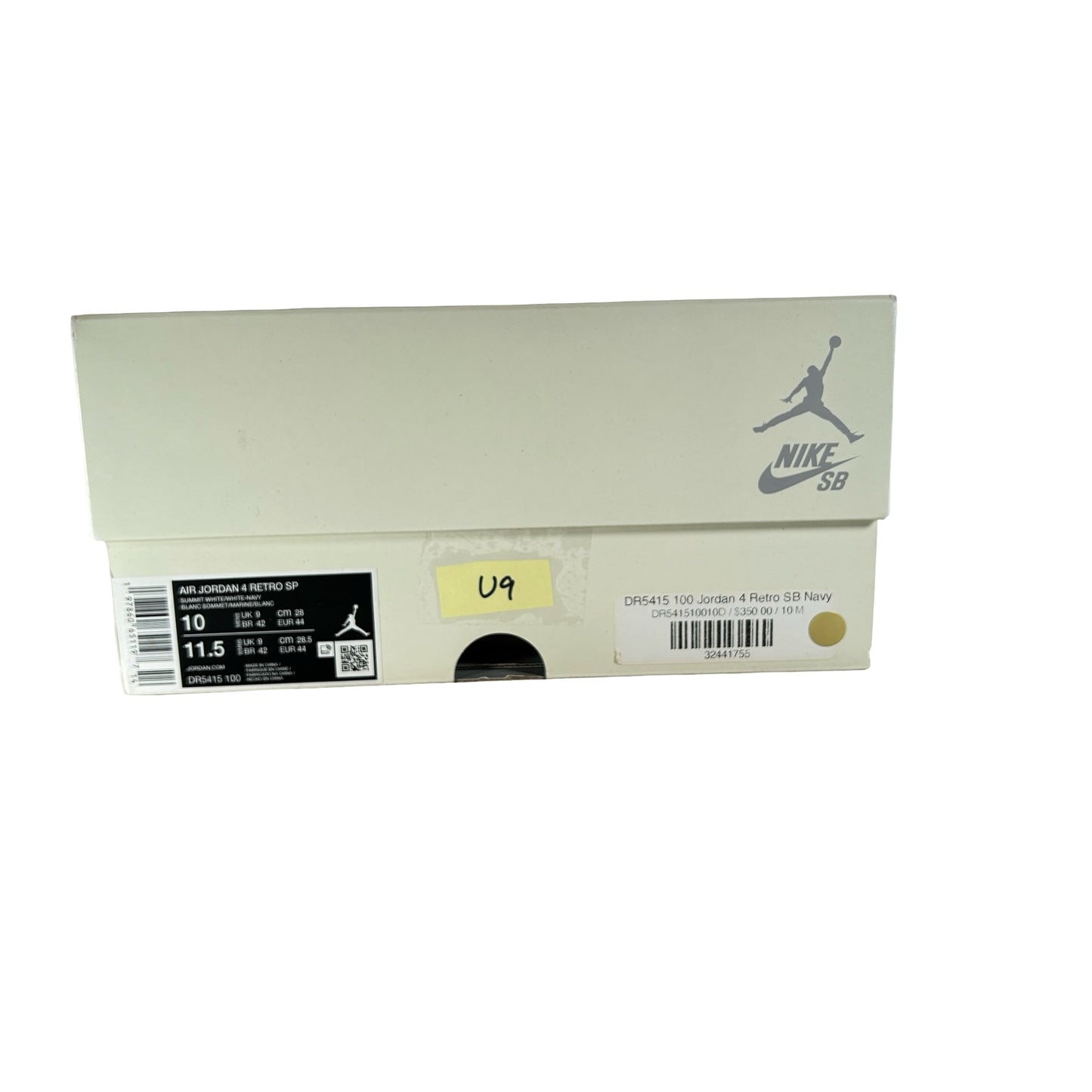 DR5415 100 Jordan 4 Retro SB Navy [USED] - 10 M (Used9)