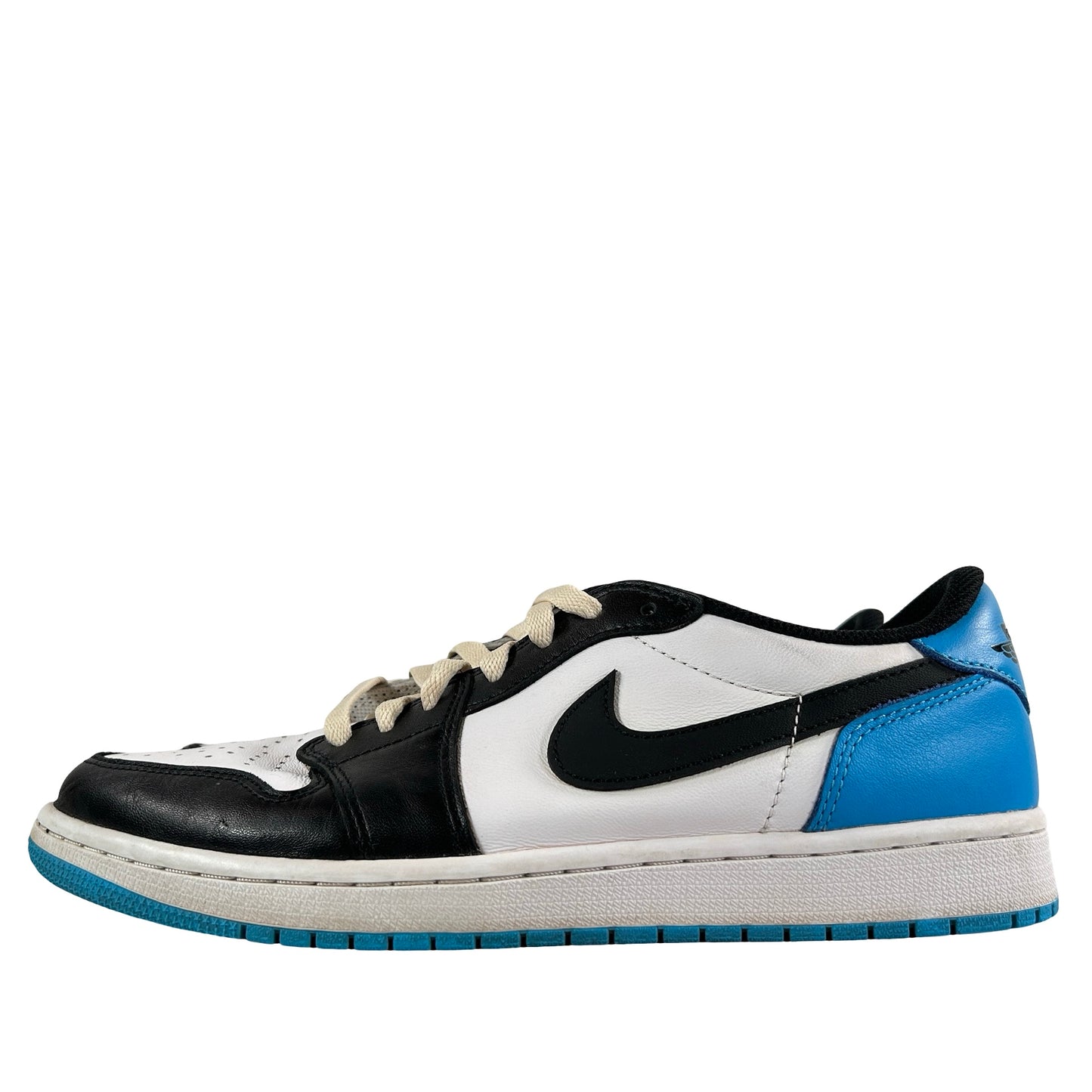 CZ0790 104 Jordan 1 Retro Low OG Black Dark Powder Blue [USED] - 10.5 M (Used)