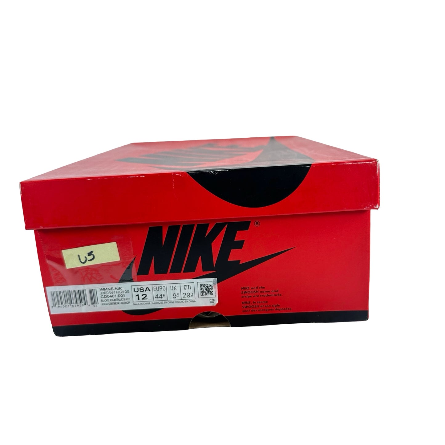CD0461 001 Jordan 1 Retro High Silver Toe (Women's) [USED] - 12 W (Used5)
