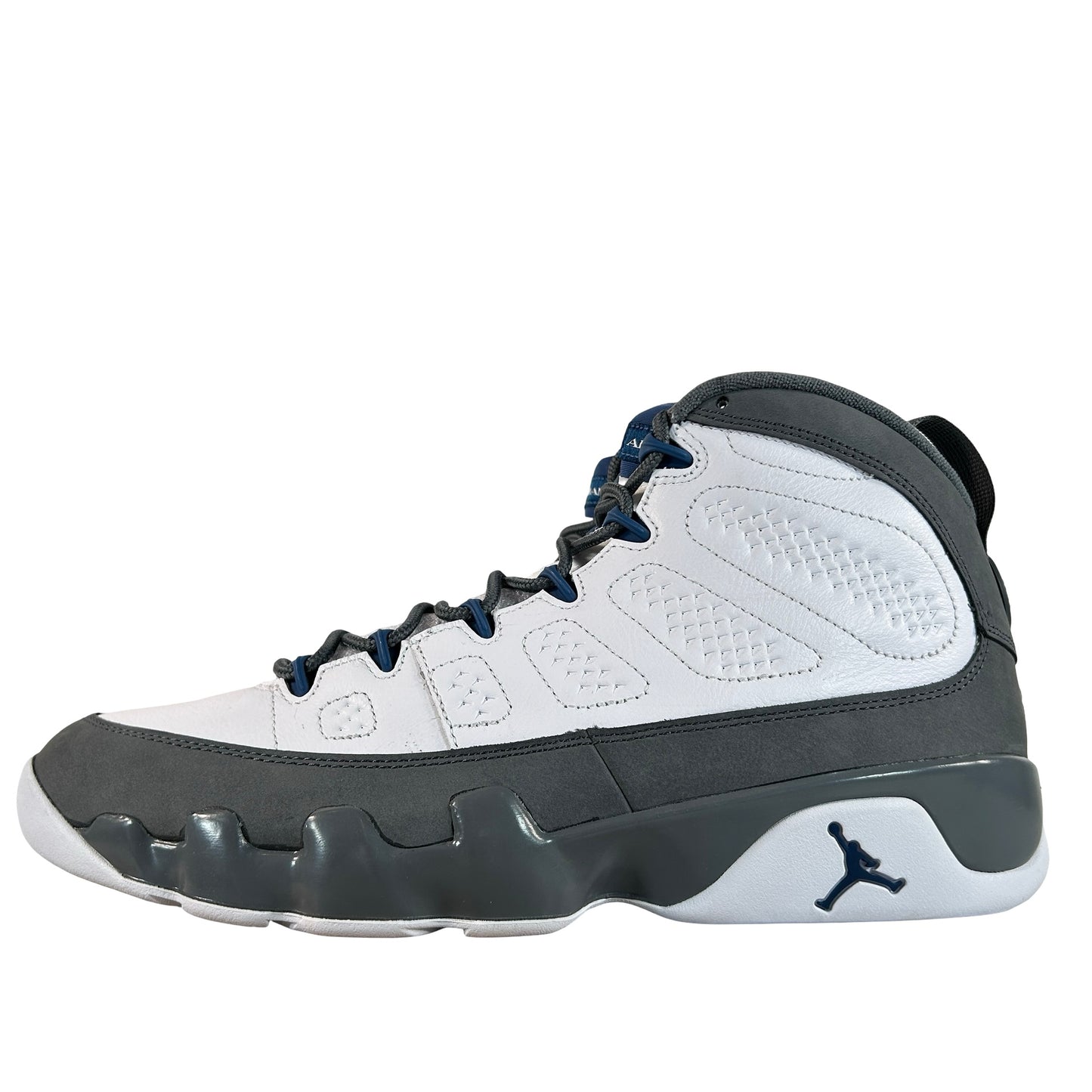 HV4794 100 Jordan 9 Retro Flint Grey French Blue (2026) [USED] - 11 M (VNDS)