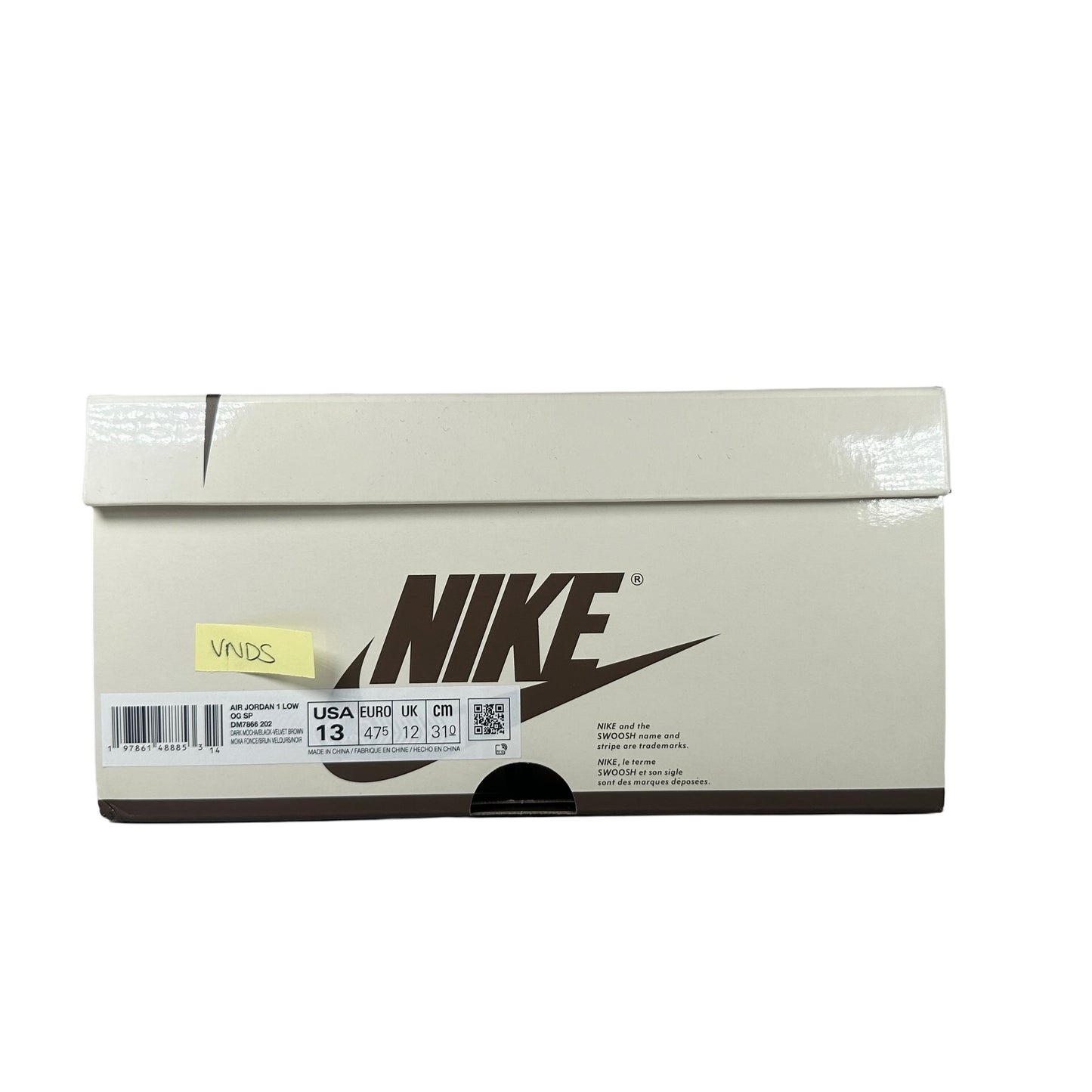 DM7866 202 Jordan 1 Retro Low OG SP Travis Scott Velvet Brown [USED] - 13 (VNDS)