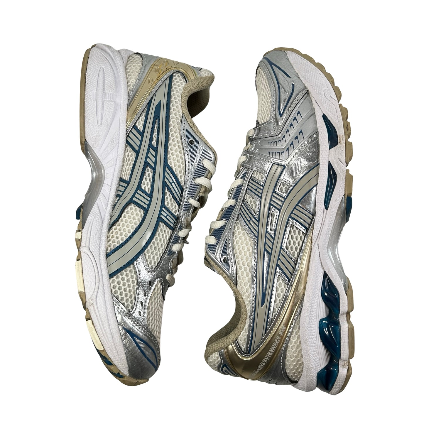 1201A019 105 ASICS Gel-Kayano 14 Cream Pure Silver Champagne [USED] - 8 M (Used)
