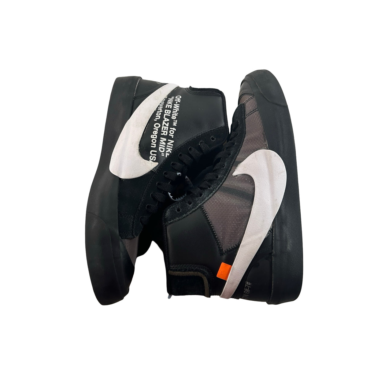 AA3832 001 Nike Blazer Off-White Black [USED] - 7 M (Used) (No Box)