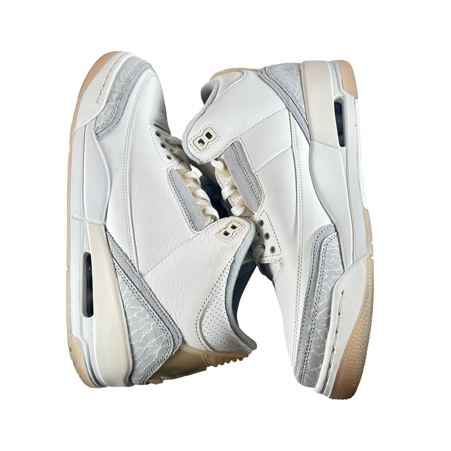 FJ9479 100 Jordan 3 Retro Craft Ivory [USED] - 9 M (Used) (No Box)