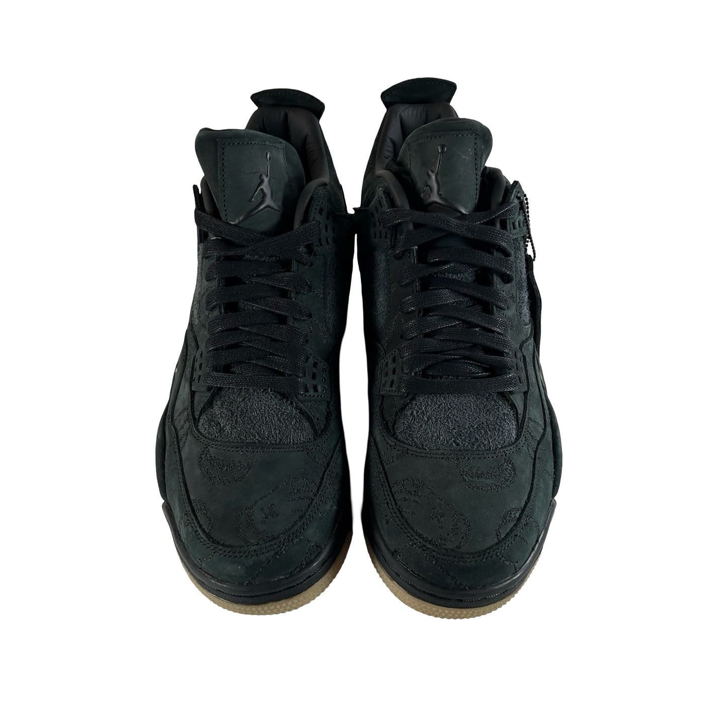 930155 001 Air Jordan 4 Kaws Black - 10.5 M (Discoloration On Soles) (No Box)