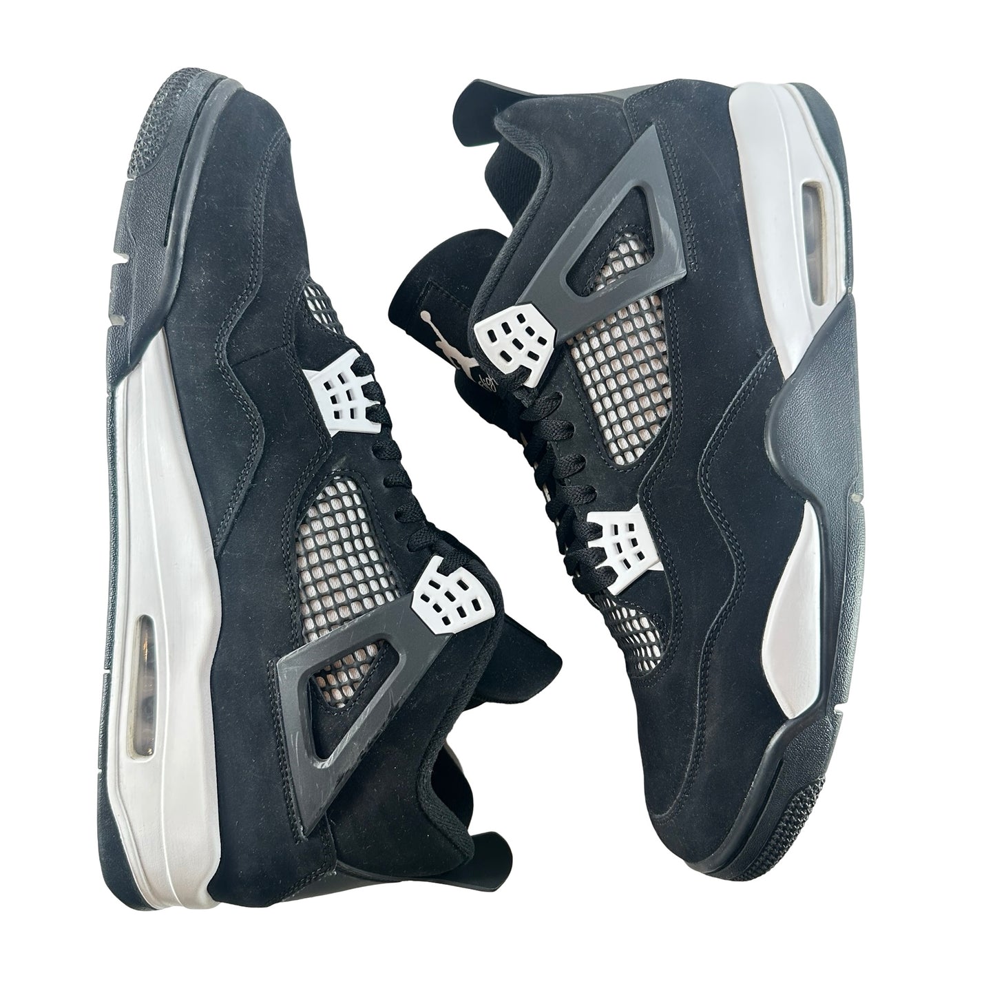 FQ8138 001  Jordan 4 Retro White Thunder [USED] - 14 M (Used)